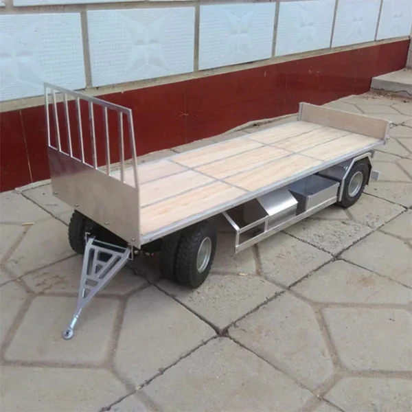 Remolque RC Tamiya de Plataforma Baja – Metal para Maquinaria de Construcción